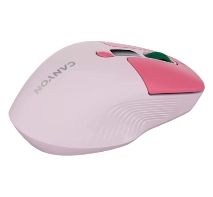 Canyon Мишка Canyon MW-26 LCD Silent Wireless/Bluetooth Pink (CNS-CMSW26P)