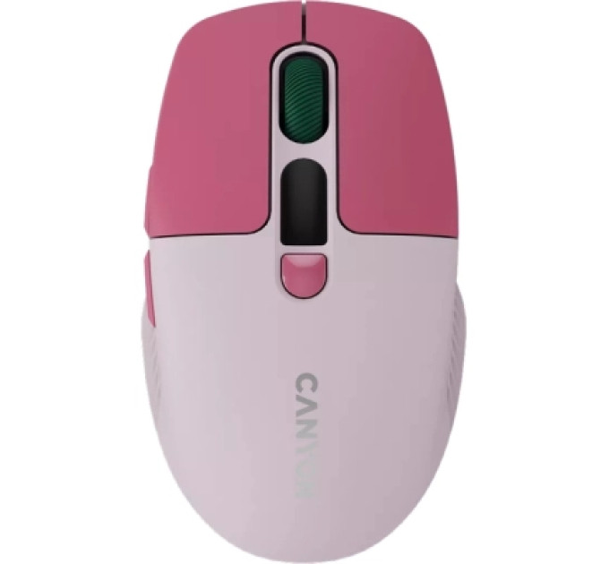 Canyon Мишка Canyon MW-26 LCD Silent Wireless/Bluetooth Pink (CNS-CMSW26P)