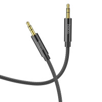 Кабель мультимедійний 3.5mm M to 3.5mm M 1.0m UPA19 AUX Black HOCO (6931474759863)