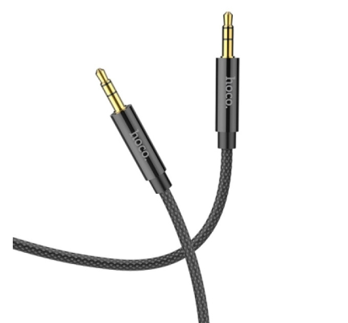 HOCO Кабель мультимедійний 3.5mm M to 3.5mm M 1.0m UPA19 AUX Black HOCO (6931474759863)