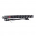 Eserver Силовий блок Eserver 19" 8 розеток, выкл., алюм. корпус PDU 220В, 16А (WT-2261A-GER-8WAY)