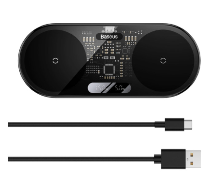 Baseus Зарядний пристрій Baseus 20W Digital LED Display (WXSX010101)