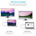 Choetech Кабель мультимедійний USB-C to VGA 1.8m FHD60Hz black Choetech (XCV-1801-BK)