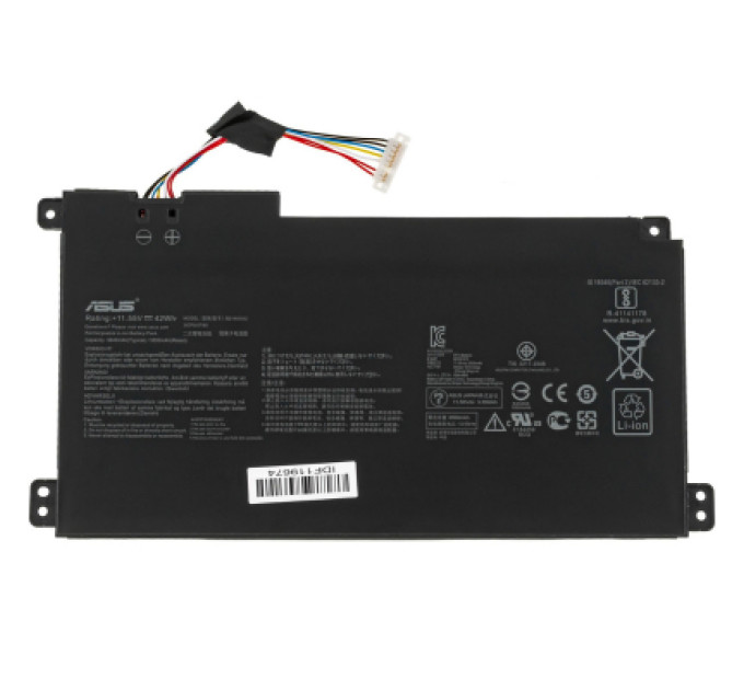 AlSoft Акумулятор до ноутбука Asus VivoBook E410MA B31N1912, 3600mAh (41Wh), 3cell, 11.4V AlSoft (A71073)