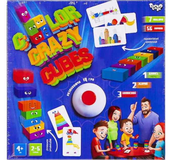 Danko Toys Настільна гра Danko Toys Color Crazy Cubes (укр.) (CCC-02-01U)