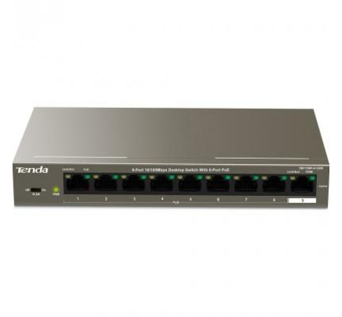 Комутатор мережевий Tenda TEF1109P-8-102W
