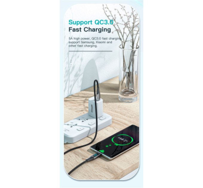 Essager Дата кабель USB-C to USB-C 2.0m 100W Digital Display blue Essager (ES-XCTT1-YDA03)