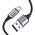 Ugreen Дата кабель USB 2.0 AM to Micro 5P 1.5m 2A US290 black Ugreen (60147)