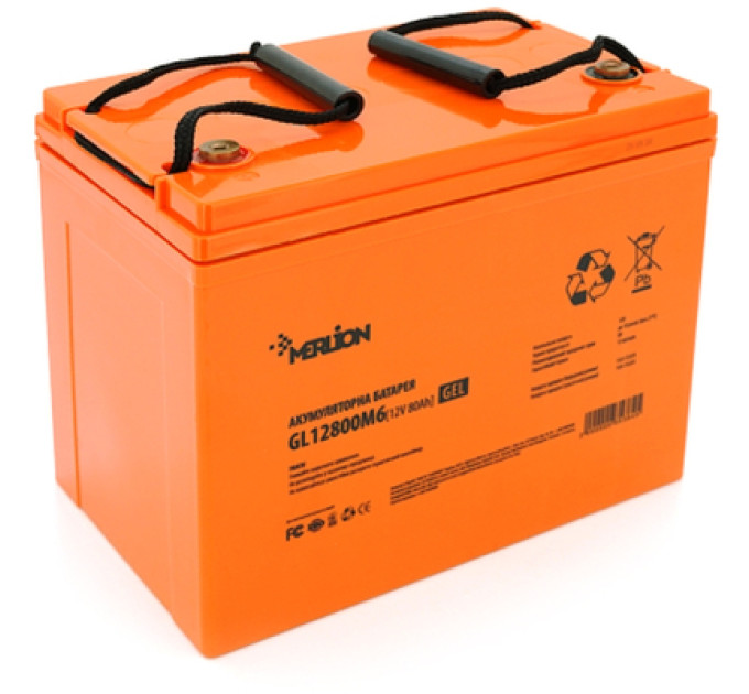 Merlion Батарея до ДБЖ Merlion 12V-80Ah GEL (GL12800M6 GEL)