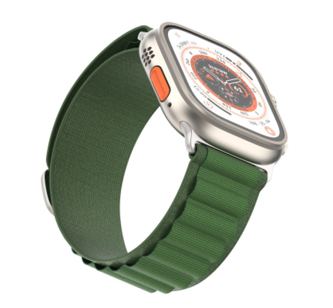 Armorstandart Ремінець до смарт-годинника Armorstandart Alpina Band для Apple Watch 49/46/45/44/42 (Series 1-3) Green (ARM64981)