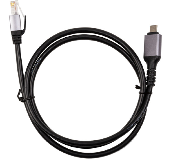 PowerPlant Дата кабель USB-C to RJ45 Ethernet 1.0m PowerPlant (CA914913)