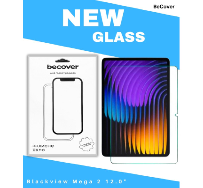 BeCover Скло захисне BeCover Blackview Mega 2 12.0" (714607)