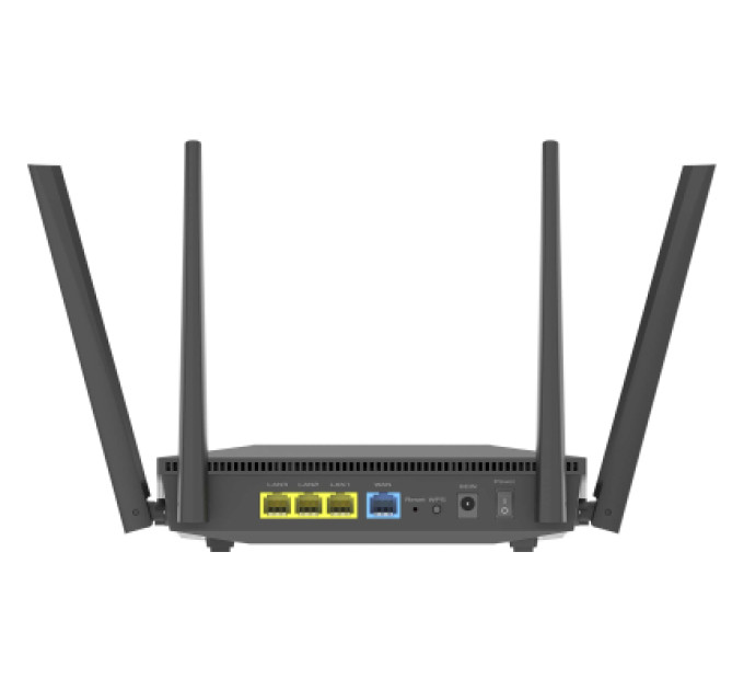 ASUS Маршрутизатор ASUS RT-AX52 AX1800, 3xGE LAN, 1xGE WAN, MESH (90IG08T0-MO3H00)