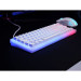 Xtrfy Клавіатура Xtrfy K5 68 keys Kailh Red Hot-swap RGB UA White (K5-RGB-CPT-TPWHITE-R-UKR)