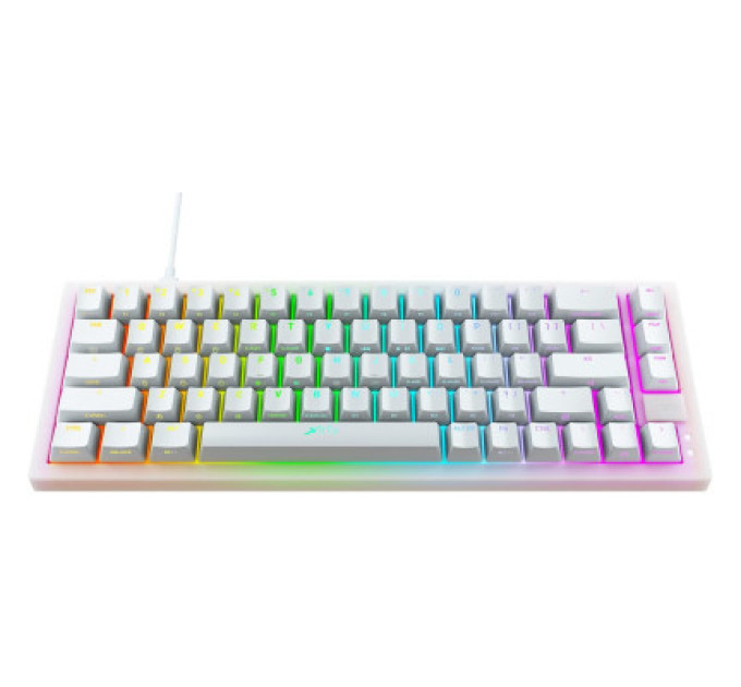 Xtrfy Клавіатура Xtrfy K5 68 keys Kailh Red Hot-swap RGB UA White (K5-RGB-CPT-TPWHITE-R-UKR)