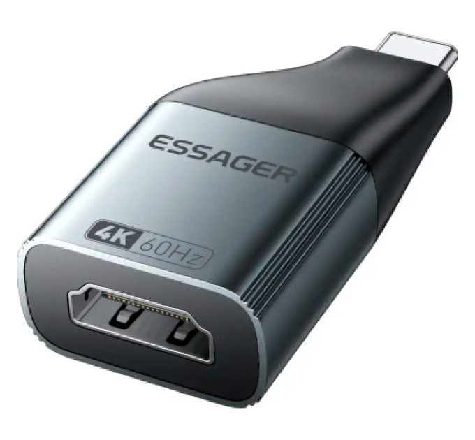 Essager Перехідник HDMI F to USB-C M 4K60Hz Essager (EZJHD60-MJ0G-P)