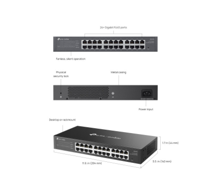 D-Link Комутатор мережевий D-Link ES224G