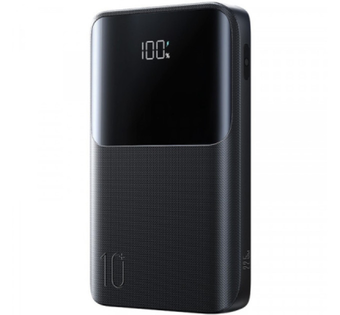 JOYROOM Батарея універсальна JOYROOM 10000mAh 22,5W PD, QC/3.0, 2*USB-A, USB-C In/Out, MicroUSB in, Black (JR-QP191)