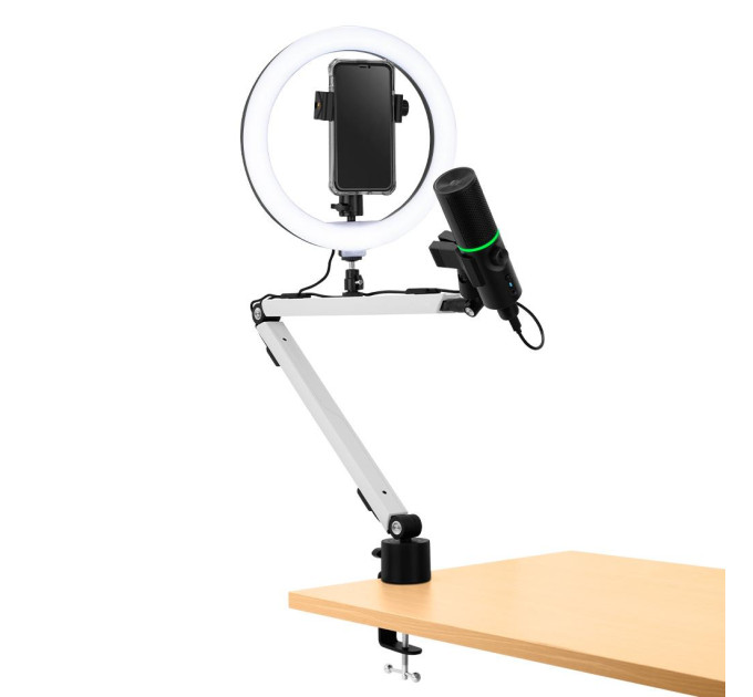 STREAMPLIFY Пантограф для мікрофону Streamplify MOUNT ARM-MIC, білий