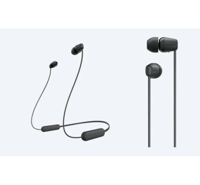 Sony Навушники Sony WI-C100 Black (WIC100B.CE7)