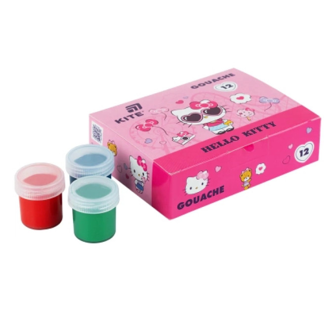 Kite Гуашеві фарби Kite Hello Kitty, 12 кольорів 20 мл (HK26-063)