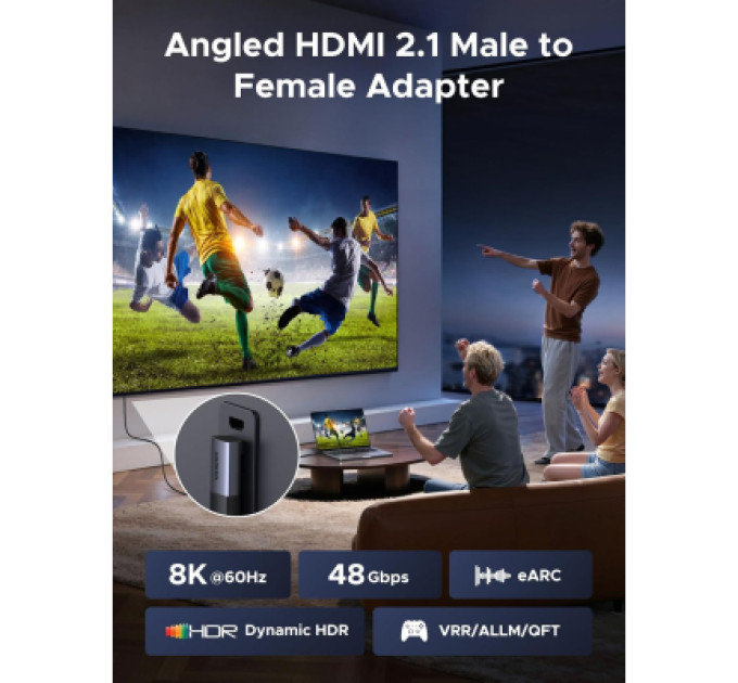 Ugreen Кабель мультимедійний UGREEN HDMI 8K Adapter Ugreen (85632)