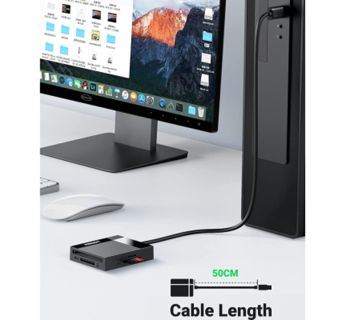Ugreen Зчитувач флеш-карт UGREEN USB 3.0 All-in-One Card Reader 50cm Ugreen (30333)
