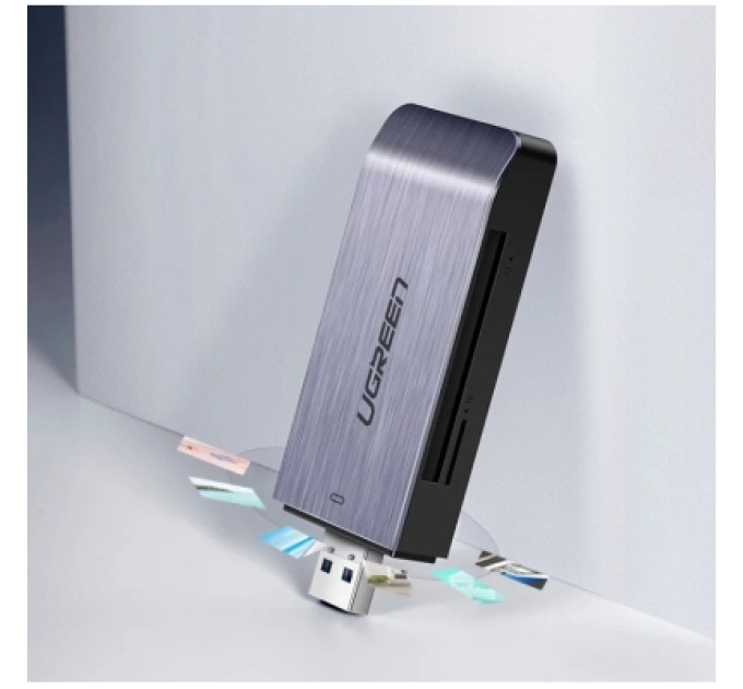 Ugreen Зчитувач флеш-карт UGREEN USB-A 3.0 to TF/SD/CF/MS Multifunction Card Reader Multi-Read Ugreen (50541)