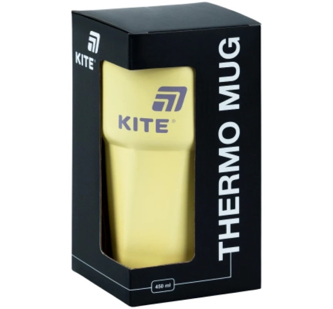 Kite Термокружка Kite K26-1220 450 мл, жовта (K26-1220-3)