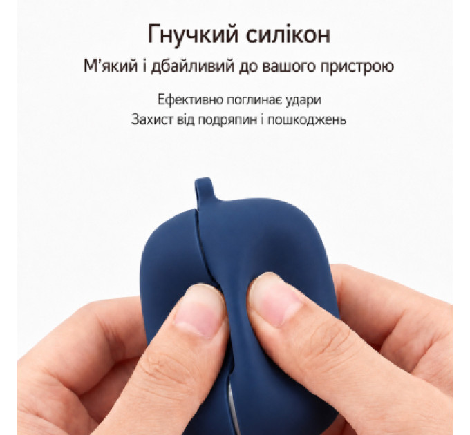 BeCover Чохол для навушників BeCover Silicon для OPPO Enco Buds 3 Blue (715909)