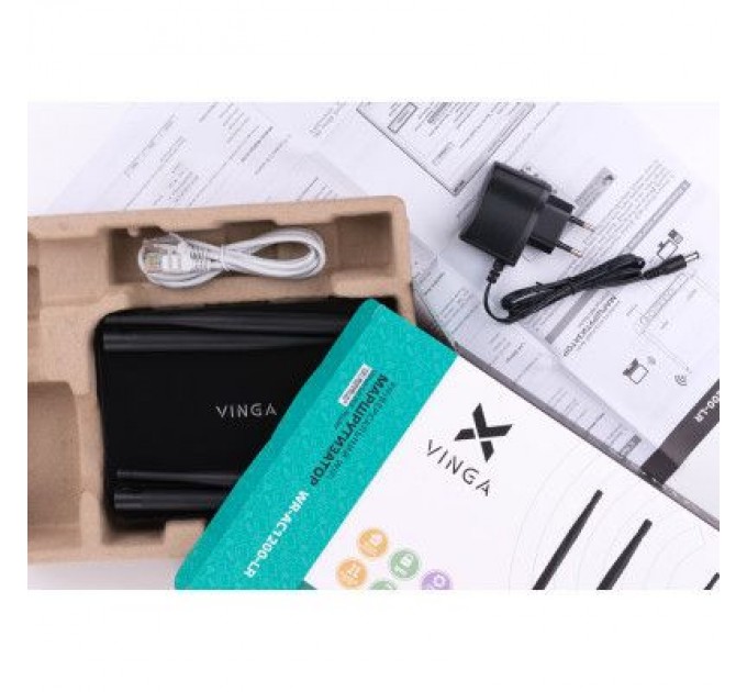 Vinga Маршрутизатор Vinga WR-AC1200 Long Range (WR-AC1200-LR)