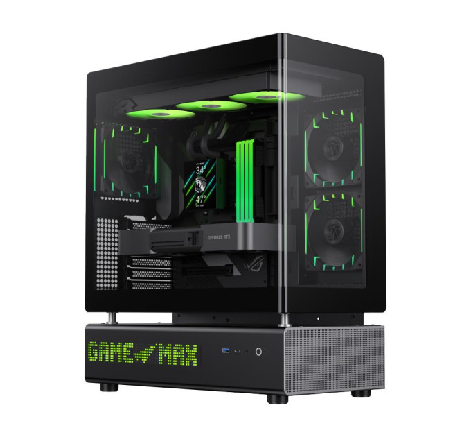 Gamemax Корпус  Gamemax N90 Black with window (N90 BG)