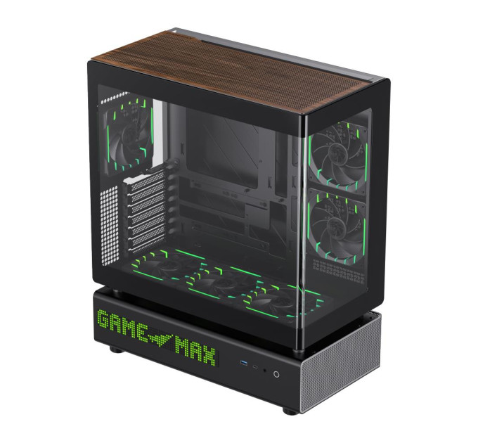 Gamemax Корпус  Gamemax N90 Black with window (N90 BG)