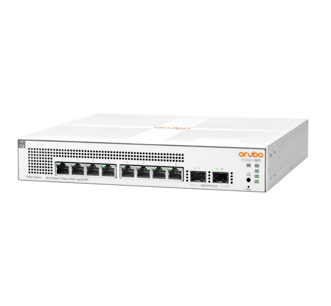 ARUBA BY HPE Комутатор Aruba IOn 1930 (8xGE PoE, 4xSFP, L2+) (JL681A)