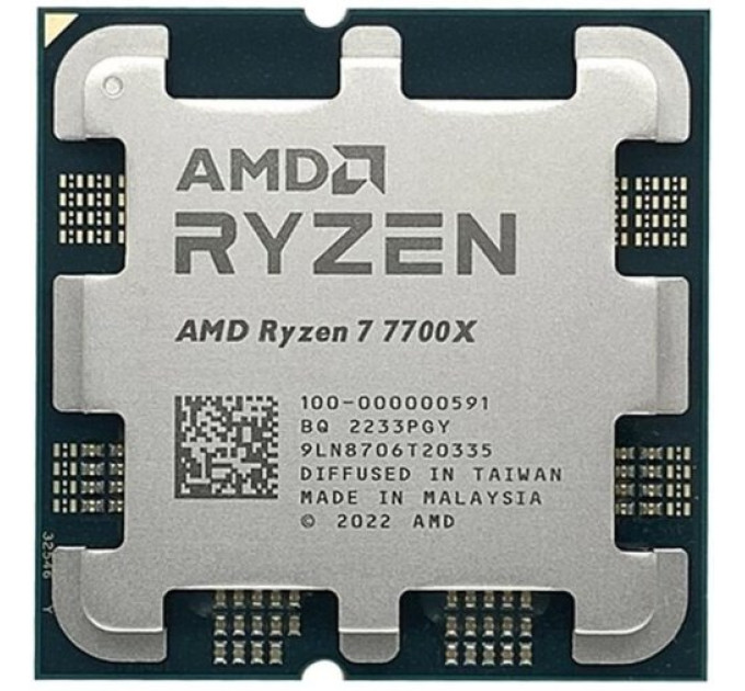 Процесор AMD Ryzen 7 7700X (4.5GHz 32MB 105W AM5) Box (100-100000591WOF)