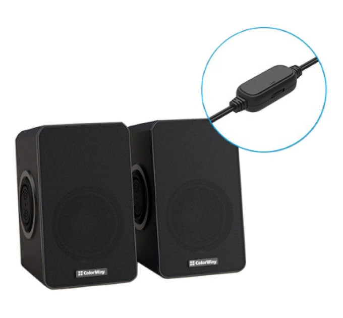 ColorWay Акустична система ColorWay BaseSound 2.0 USB Black (CW-SPU03BK)