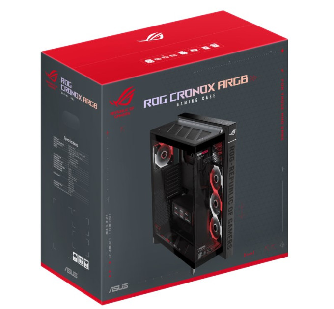 ASUS Корпус Asus ROG Cronox GR801 Curve TG ARGB Black (90DC00T0-B09030)