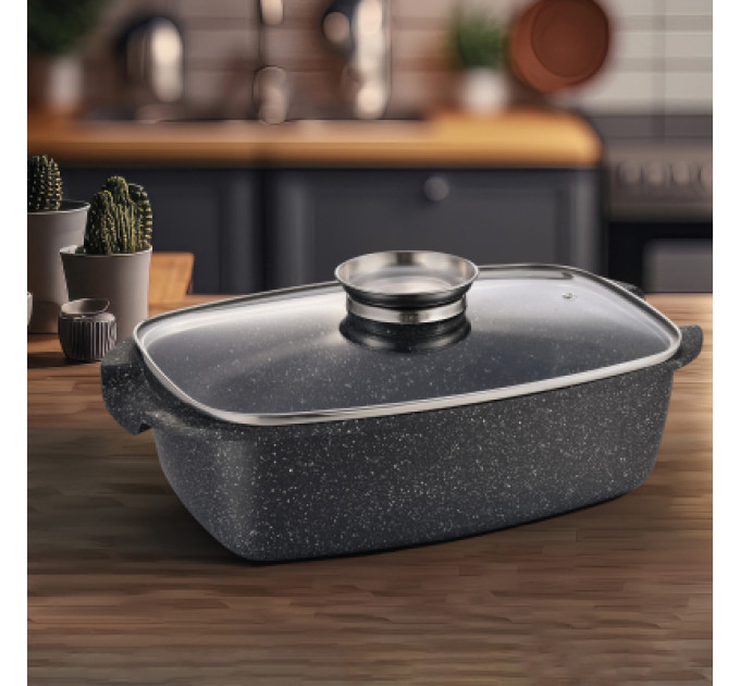 Gusto Жаровня Gusto покриття Marble 5,5 л (GT-2504-32)