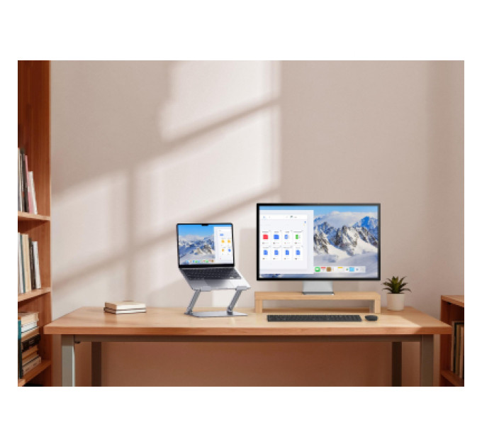 Ugreen Підставка до ноутбука Ugreen LP966 Laptop Stand Adjustable Angle/Heigh & Foldable Sliver (95187)