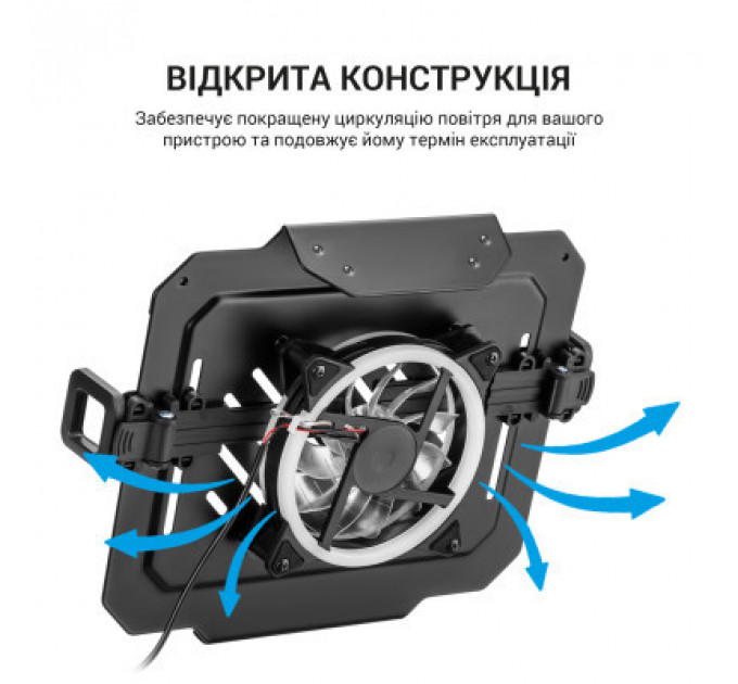 Підставка до ноутбука OfficePro для кронштейнів VESA 75x75,100x100 +RGB (LH474B)