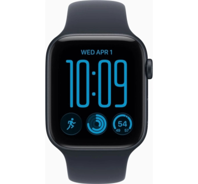 Apple Смарт-годинник Apple Watch SE 3 2026 GPS 40mm Midnight Aluminium Case with Navy Blue Sport Band - S/M (MJKY4RK/A)