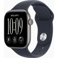 Смарт-годинник Apple Watch Series 12 GPS 42mm Space Grey Aluminium Case with Navy Blue Sport Band - S/M (MJE74RK/A)