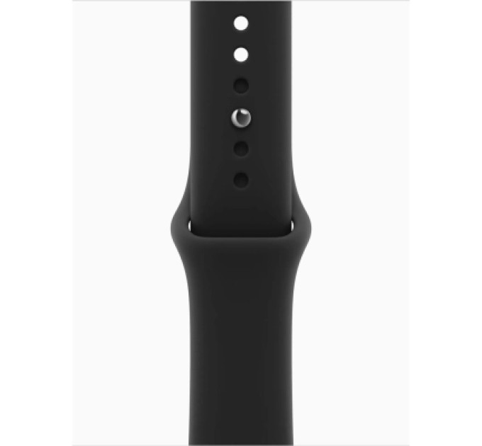 Apple Смарт-годинник Apple Watch Series 12 GPS 46mm Black Aluminium Case with Black Sport Band - M/L (MJEL4RK/A)
