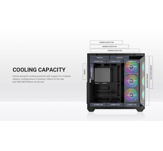 ID-Cooling Корпус ID-Cooling View 510 ARGB Black