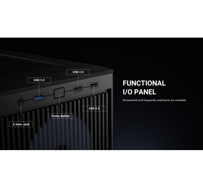 ID-Cooling Корпус ID-Cooling Ware 300 ARGB Black