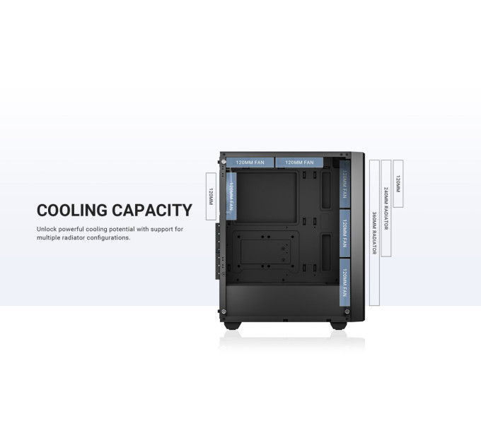 ID-Cooling Корпус ID-Cooling Ware 310 ARGB Black