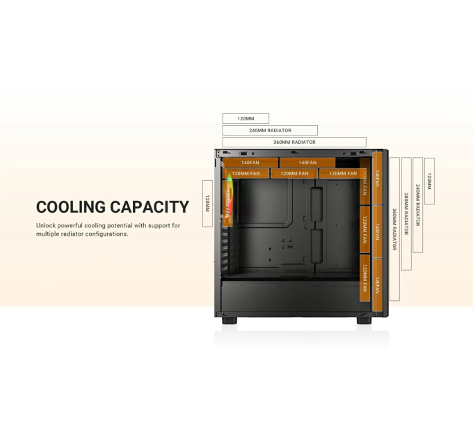 ID-Cooling Корпус ID-Cooling Ware 510 ARGB Black