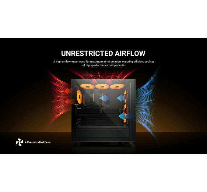 ID-Cooling Корпус ID-Cooling Ware 510 ARGB Black