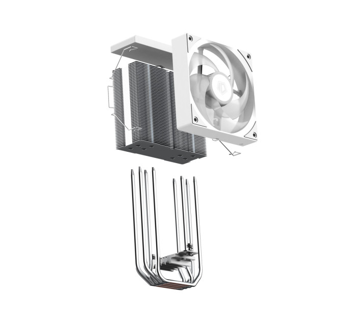 ID-Cooling Кулер процесорний ID-Cooling SE-214-XT V2 ARGB White
