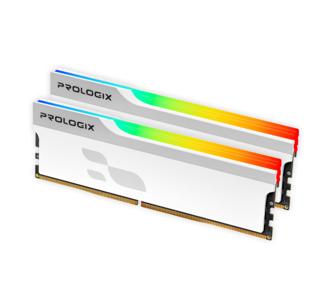 Prologix Модуль пам`ятi DDR4 2x16GB/3600 Prologix Onyx White RGB (PRO32GB3600YWR4K)
